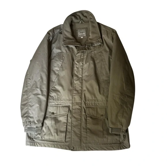 Vintage 90s Pacific Trail Jacket XXLT Outdoors Windbreaker Parka Bomber Olive - Picture 1 of 12